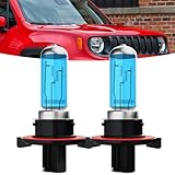 TTDBDAN Headlights Fit for Jeep Renegade 2015-2023 Halogen Headlight Bulbs, 9008/H13 High/Low Beams Bright Front Lights,Plug And Play,Pack of 2
