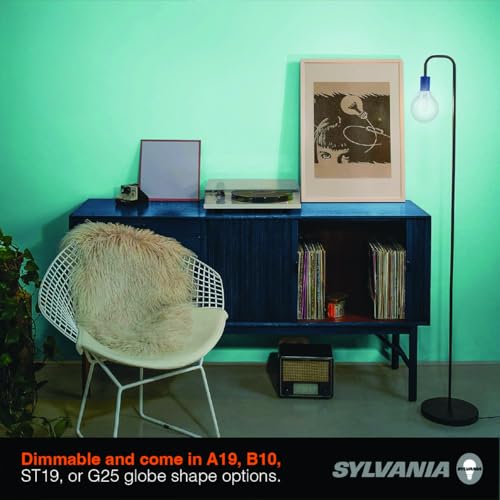 Sylvania G25 Clear Globe LED White Filament Bulb, 5W, Dimmable, 500 LMS, Medium Base, 5000K, Daylight - 2 Pack (42177) by LEDVANCE - Used condition - Image 3
