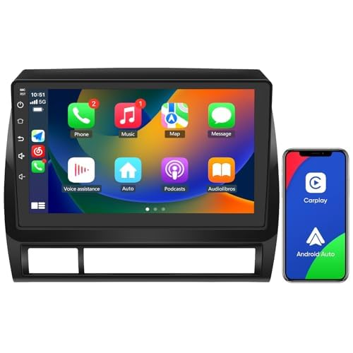 Android 13 Car Radio Compatible for Toyota Tacoma 2005-2015 with Wireless CarPlay Android Auto,9...