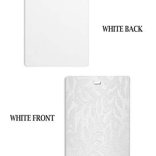 Dalix Rainforest White Vertical Blind Texture Slats Sliding Door 82.5 Qty 5 Pack #TOP3