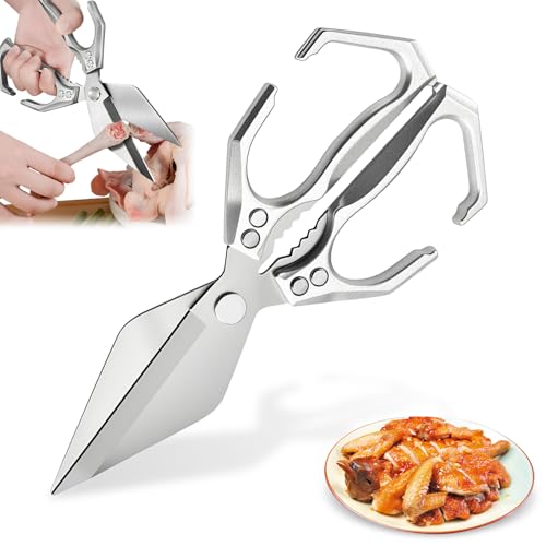 Multifunctional Heavy-Duty Kitchen Shears,Heavy Duty Kitchen Poultry Shears for Food