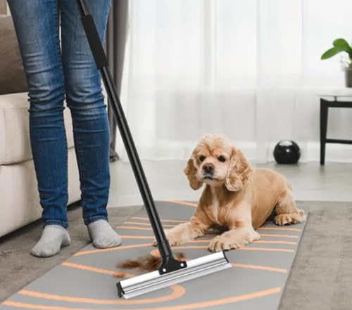 Carpet Rake for Pet Hair Removal with 50.1" Handle