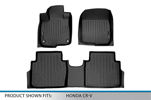 SMARTLINER Custom Fit Floor Mats 2 Row Liner Set Compatible with 2017-2022 Honda CR-V by SMARTLINER - Used condition - Image 5