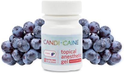 The Essentials Dynamic Dental Candi Caine, Topical Anesthetic Gel, 1 oz, Grape Gum Flavor