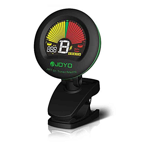 JMT-01 clip-on elétrico afinador e metrônomo built-in Mic tela colorida para guitarra violino baixo