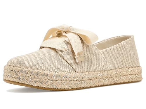 TOMS Womens Carolina Lace-Up Gold 7.5 Medium