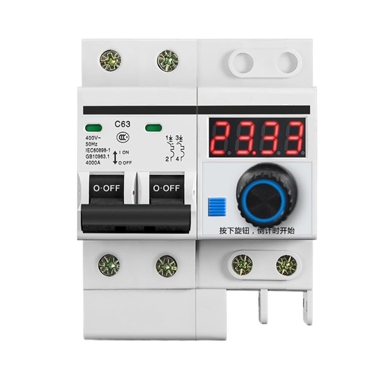 1 min - 99.99 Hours Timer 63A 12000W Circuit Break with Timing Function Countdown Circuit Breaker with time Function