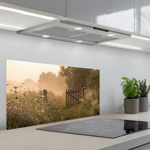KitchenYeah© Credence Adhesive Pour Cuisine 45x90 cm Panneau Mural Adhesif Fond De Hotte Plaque Pvc Murale Peel And Stick Protege Mur Clôture - Nature -...