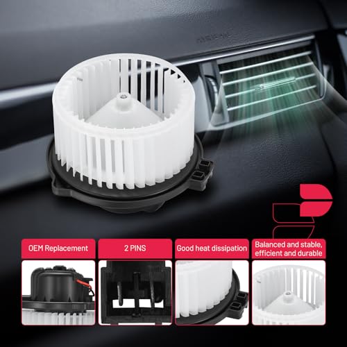 Image of BDFHYK AC Heater Blower Motor Fan 700011 Compatible with Jeep 1999-2001 Grand Cherokee WJ Series V8 4.0L 4.7L,HVAC Blower Motor Assembly Replacement for 5012701AB 5015860AA PM2730