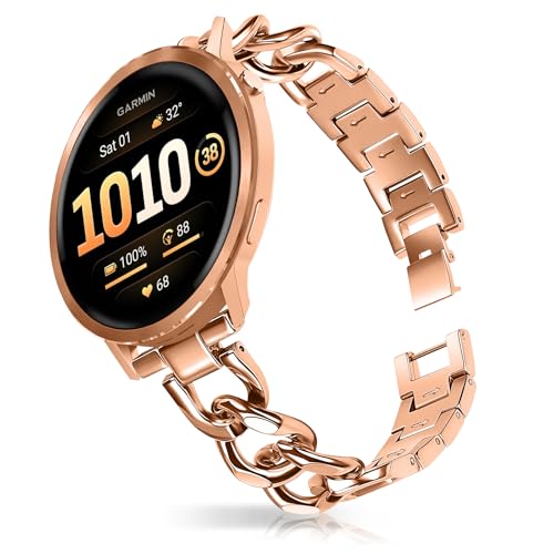 [HinZann] �o���h ���f�B�[ Garmin Venu 4 45mm/Venu 3/Venu2 �Ή� 22mm �X�e�����X�o���h �`�F�[�� ���킢�� Garmin Forerunner 570 47mm/Forerunner 265/D2 Air X