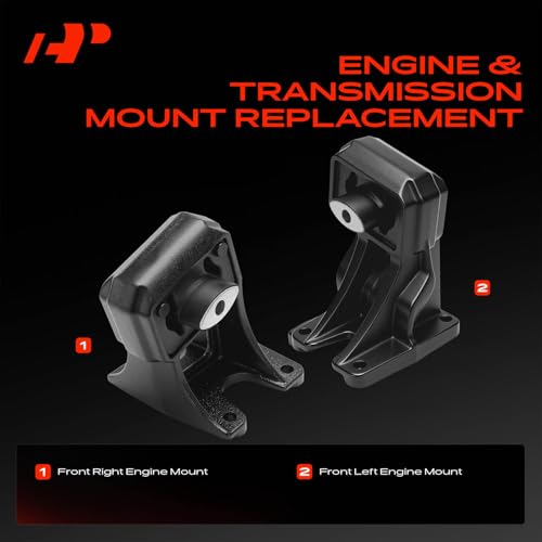 A-Premium 2PCS Front Left and Right Engine Motor Mount Set Compatible with Dodge Ram 1500 2006 2007 5.7L, RWD, Crew Cab Pickup OR Standard Cab Pickup by A-Premium - Image 3