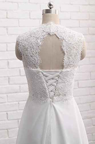 Wedding Dresses For Bride 2021 Us 6 Ivory Lace Bridal Gowns For Civil Wedding For Beach Wedding #TOP5