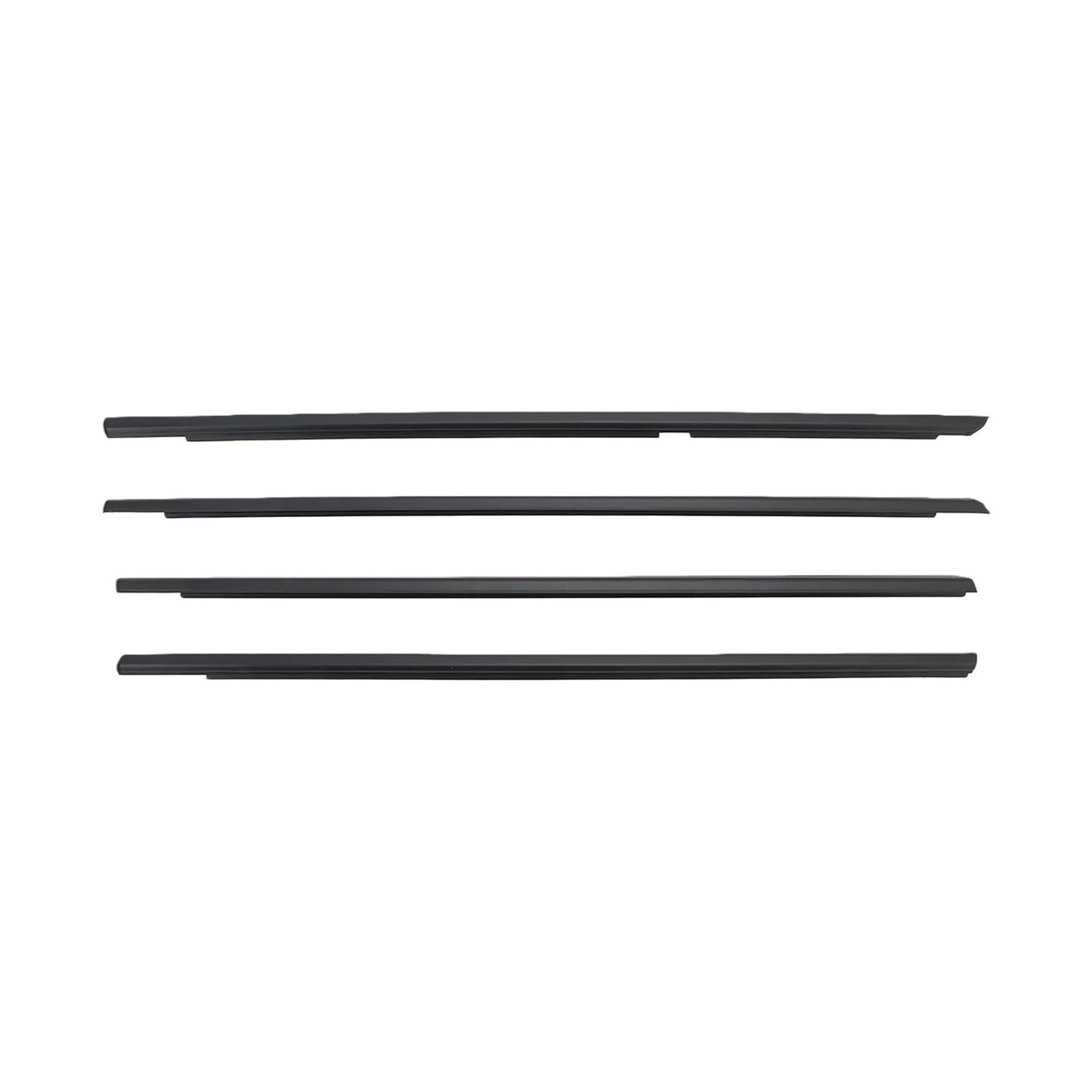 Watjcse One Color 4Pcs Car Outer Windows Rubber Weatherstrip Sealing Strip Compatible With Suzuki Grand Vitara 5Dr 5-Door 2009-2013