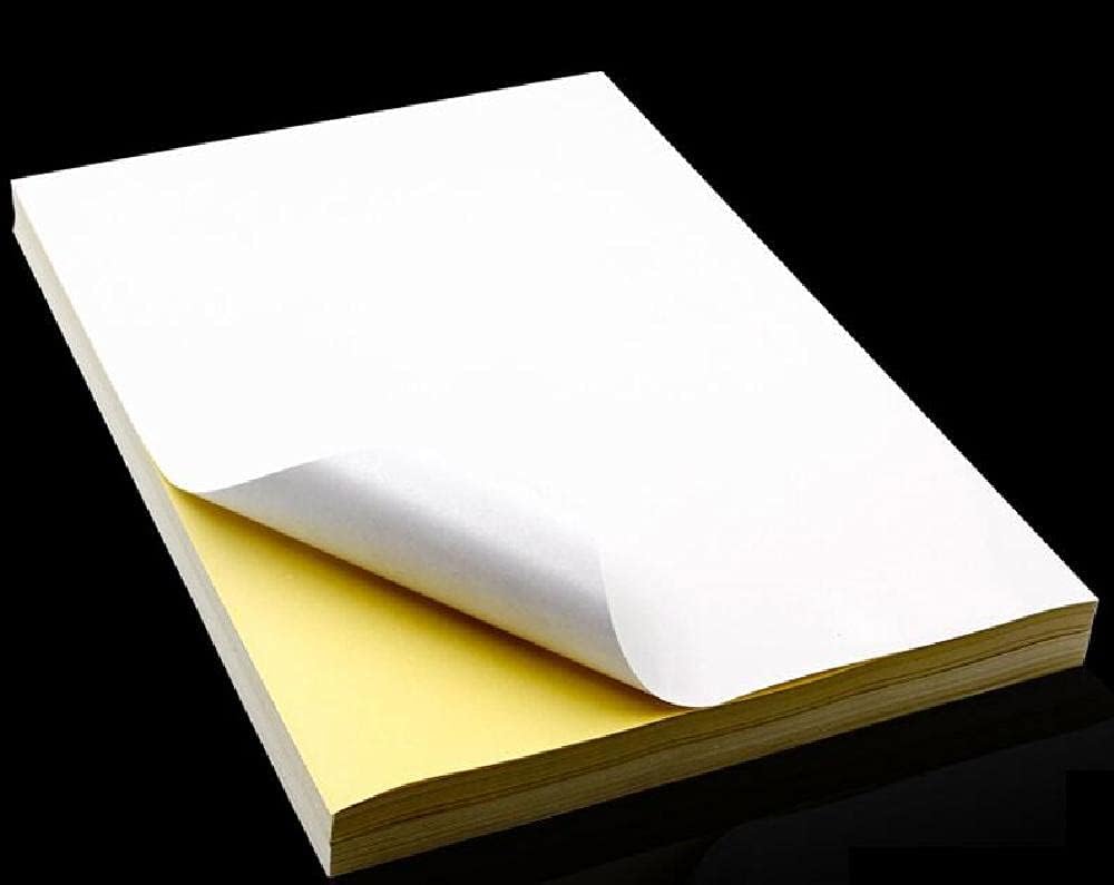 A4 Matte Sticker Paper, 50 Pcs Self Adhesive Sticker Label Paper for Printer, White Matte, Dries Quickly