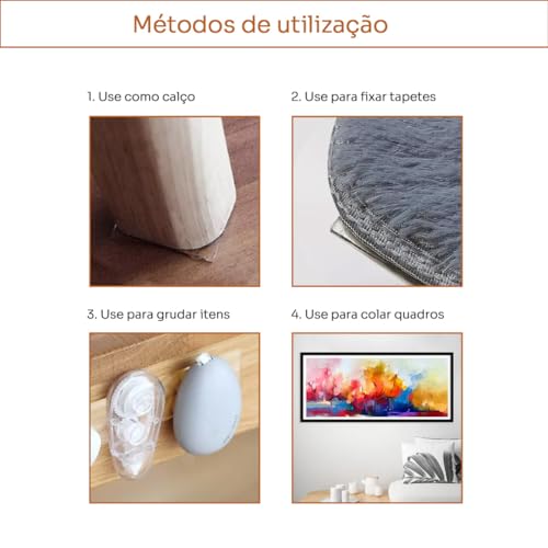 Super Fita Dupla Face Mágica Nano Adesiva Extra Forte Lavável Transparente