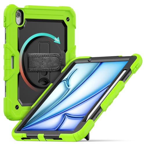 Funda para iPad Air 11 M2 2024 resistente antichoque con portalápices