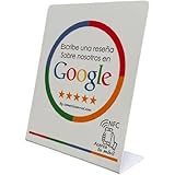 Genérico Soporte NFC para reseñas de Google en Dispositivos móviles de Forma Sencilla. Pegatina de 12cm x 12cm de Regalo.