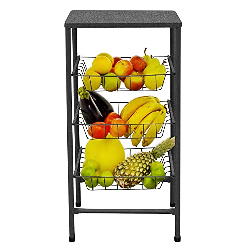 Fruteira Máx Frut Aço 3 Cestos Removíveis Retangular Craq