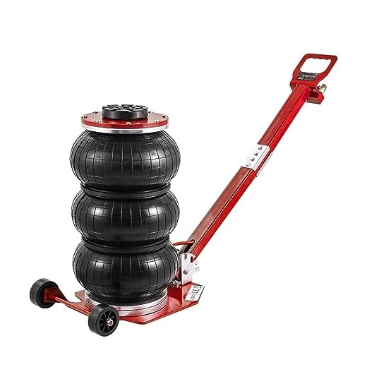 VEVOR Air Jack, 3 Ton/6600 lbs Airbag Jack, Triple Bag Air Jack with Six Steel Pipes, Lift up to 17.7", Fast Lifting Pneumatic Jack, with Adjustable Long Handles for Cars, Garages, Repair