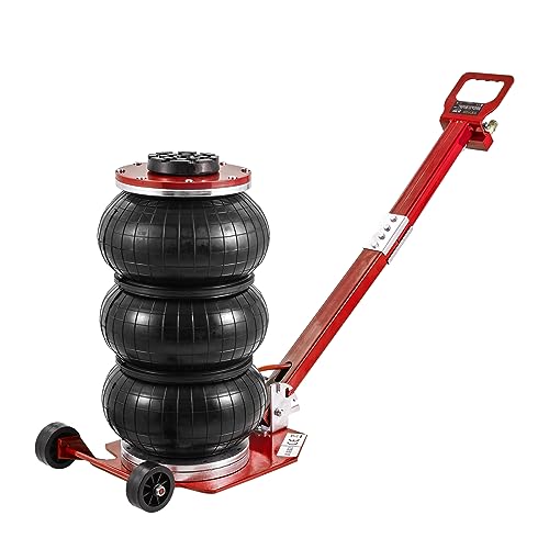 VEVOR Air Jack, 3 Ton/6600 lbs Airbag Jack, Triple Bag Air Jack with Six Steel Pipes, Lift up to 17.7", Fast Lifting Pneumatic Jack, with Adjustable Long Handles for Cars, Garages, Repair by VEVOR - Used condition - CA$90.76
