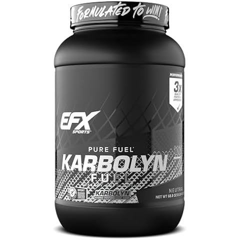 EFX Sports Karbolyn Fuel | Fast-Absorbing Carbohydrate Powder | Carb Load, Sustained Energy, Quick Recovery | Stimulant Free | 37 Servings (Neutral) Cover