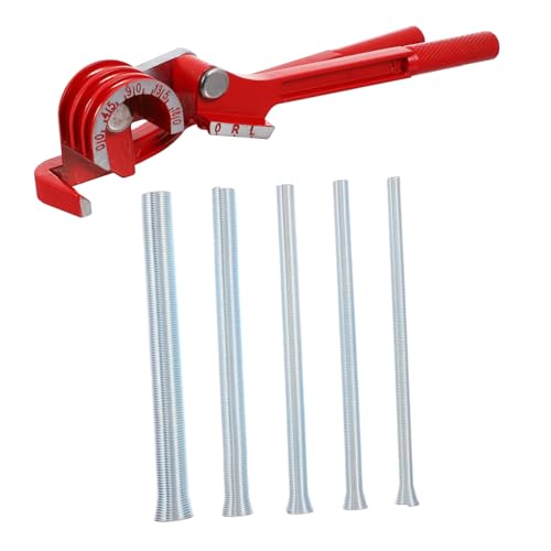 VILLCASE Practical Tubing Bender Set Bending Tool for Copper Aluminum 3-slot Design Easy to Use Portable