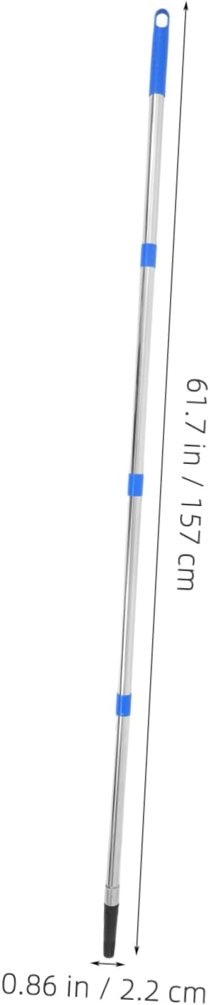 Artibetter 1set Stainless Steel Paint Roller Extension Pole Adjustable Brush Rod for Painting Versatile Tool for Walls Ceilings