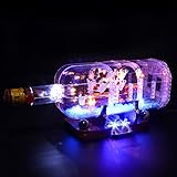 【New Version】 Led Lighting Kit for (Ship in a Bottle) Building Blocks Model-Light Set Compatible...