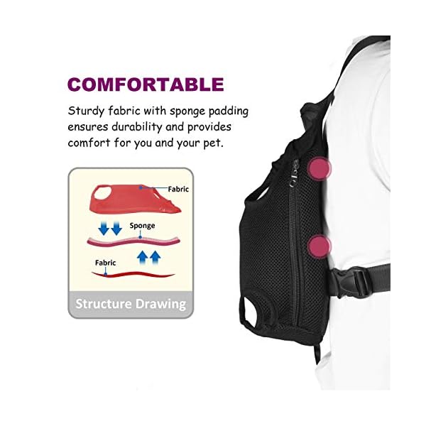 GEEPET-Legs-Out-Front-Facing-Dog-Carrier-Hands-Free-Adjustable-Pet-Backpack-Carrier-for-Walking-Hiking-Bike-and-Motorcycle-Small GEEPET Legs Out Dog Carrier - Ultimate Hands-Free Pet Backpack