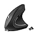 Produktbild Ergonomische vertikale Mäuse USB-drahtlose vertikale Maus, 2.4G nachladbare optische vertikale Mäuse-hohe Präzisions-optische Maus Adjustable800 / 1200/1600 DPI, 5 Knöpfe für PC / Laptop / Mac