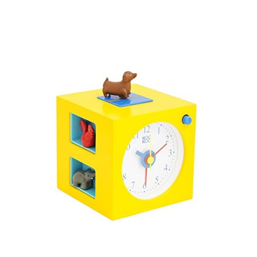 KOOKOO KidsAlarm Yellow, with 5 Different Farm Animals and Their Wake-up Calls (Natural Field Recordings)