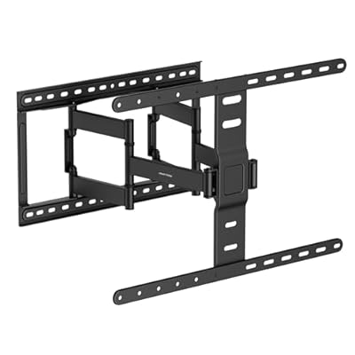 Mount-It! ADA Compliant Ultra Slim Full Motion TV Wall Mount, 1.1" Thin Low Profile Articulating Bracket for 43-90 Inch TVs, Heavy-Duty Swivel, Tilt, and Extend, Max VESA 600x400, 132 lbs Capacity