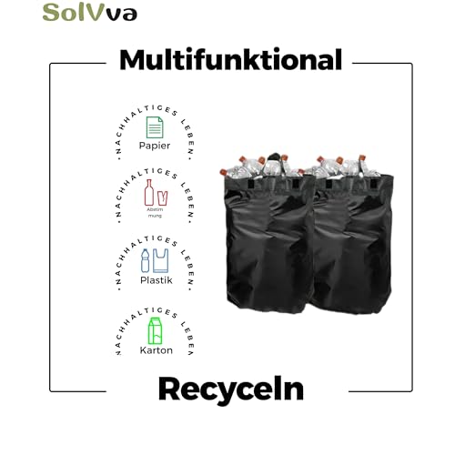 SolVva - Pfandmülleimer - Recyclingbehälter - Pfandflaschen und Dosen - Abfalleimer - Wasserdicht - Auch für Kunststoff, Pappe, Glas und Papier geeignet – Bild 6