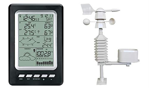 Hauswetterstation, Drahtlose Wetterstation, Ws1030-1, Innen- Und Außenbereich, Digitales Thermometer Und Hygrometer, Niederschlag, Luftdruckwächter,