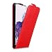 Produktbild Cadorabo Hülle kompatibel mit Samsung Galaxy S20 in Apfel ROT - Handyhülle im Flip Design mit Magnetverschluss - Case Cover Schutzhülle Etui Tasche Book Klapp Style