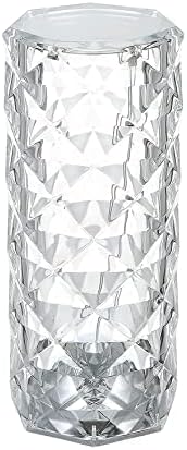 Crystal Table Lamp, Touch Remote Control Modern Nightstand Lamp, 16 Colors Changing Rose Table Lamp USB Rechargeable Bedside Light for Decorating Bedroom Living Room Dinner Bar