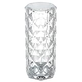 Crystal Table Lamp, Touch Remote Control Modern Nightstand Lamp, 16 Colors Changing Rose Table Lamp