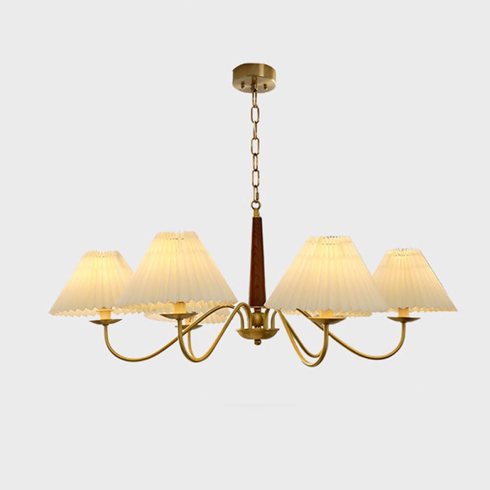Lustre rétro nordique en cuivre pour sublimer un plafond trop haut