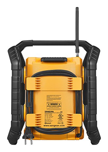 Sangean Portable Bluetooth Water Resistant Ultra Rugged Am/Fm/Noaa Emergency Weather Channel Radio Receiver With Large Easy To Read Backlit Lcd Display #TOP2