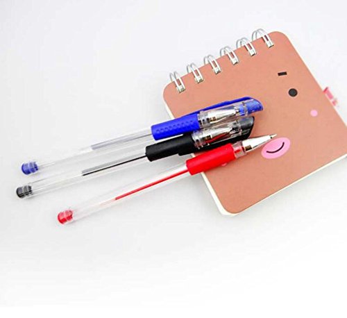 Ruikey - Penne gel nere, blu e rosse con