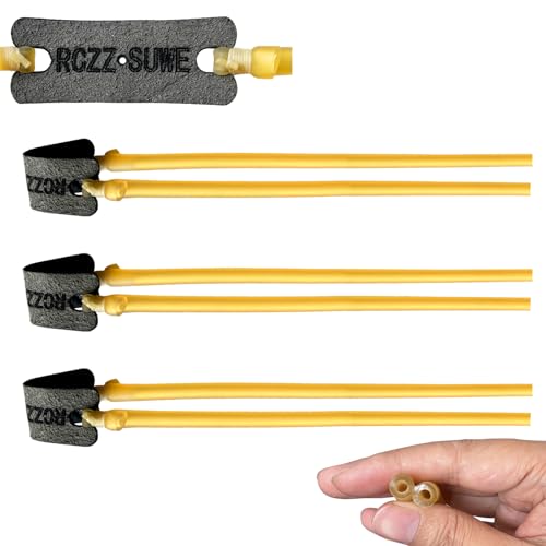 RCZZSUWE 10 PCS Slingshot Bands,Sling Shot Rubber Tubing Bands,Slingshot Replacement Bands,Wrist Sling Rocket Replacement Bands for Heavy Duty Slingshot Adults Hunting