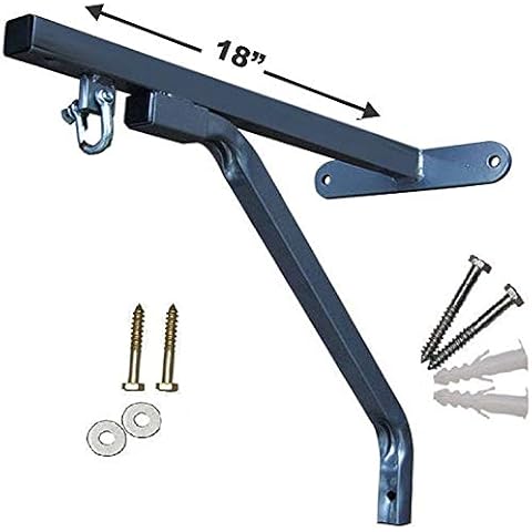 New Punch Bag Wall Bracket Standard Boxing Bag Wall Mount Heavy Holds UpTo 50Kg (18") Cover
