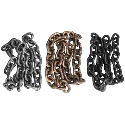 Funny Huge Dog Leash - Simulation Iron Chain for Small Dogs and Cats Plastic Puppy Traction Pets(Black M,150cm (59in))