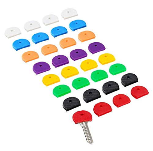 Repuhand 32Pcs Tapa de Llave Colorido Cubierta De Teclado para Fácil Identificación de Llaves de Puerta, 8 Colores Cover