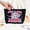 Anime Gifts for Women Anime Lover Gifts for Women Friend Sister Animes Fans Makeup Bag Cosmetic Pouch with Zipper Travel Toiletry Makeup Organizer Kawaii Animes Merch Stuff Accessories - Image 2