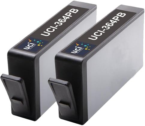 UCI Compatible Ink Cartridges Replacement for HP 364XL - Photo Black (Pack of 2)