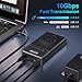 Sokiwi 10Gbps NVMe Docking Station with Cooling Fan - Dual-Bay Offline Clone Tool-Free NVMe M.2 SSD Enclosure for 2230/2242/2260/2280 SSDs (up to 8TB)