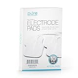 PurePulse TENS Electronic Pulse Massager Pads – 10-Pack of Premium, Self-Adhesive Replacement Electrode Pads Compatible with PurePulse and Most Other TENS Units (Total of 40 Pads)