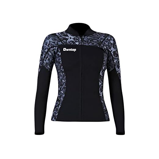 Joysummer Herren Damen Neoprenanzug Top - 3mm Neopren Neoprenanzug Jacke, Langarm Tauchanzug Rash Guard für Tauchen Surfen Schnorcheln UPF 50+, M
