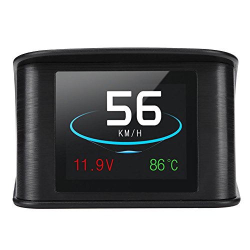 Digitale snelheidsmeter OBDII KMH/MPH overmatige snelheid, automatisch alarm, frequente foutcode, scanner met lcd-display voor 12 V, de meeste dieselvoertuigen